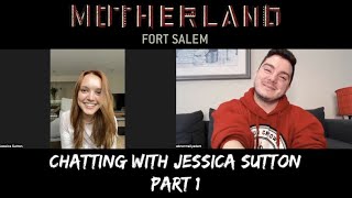 Jessica Sutton talks Motherland Fort Salem the Talder kiss and MORE Part 1 [upl. by Anigal]