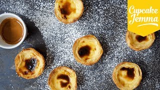 How to Make Pastéis de Nata AKA Portuguese Custard Tarts  Cupcake Jemma [upl. by Accever]