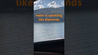 Kootenay Lake is sparkling like diamonds kootenays kootenaylake sparklingmoments [upl. by Gillie]