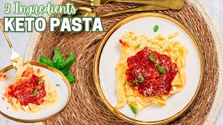 Keto Pasta Recipe Just 2 ingredients [upl. by Mickie]