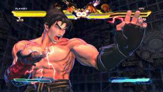 Jin performing his Super Art and Cross Art in Street Fighter X Tekken [upl. by Ihtraa]