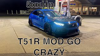 T51r MOD CIVIC TYPE R DRIVE 500HP POV [upl. by Irtemed734]