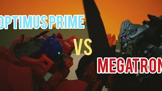 Transformers Prime Optimus Prime VS Megatron  Stop Motion [upl. by Lhadnek989]