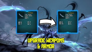 Guide How To Upgrade Weapon amp Armor In Solo Blox Leveling [upl. by Raclima929]