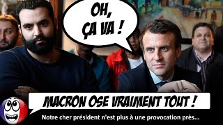 La réponse LUNAIRE de Macron sur la POLÉMIQUE Yassine Belattar [upl. by Trebma]