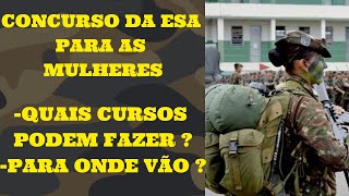 Como funciona a ESA para as mulheres  Exército Brasileiro Feminino [upl. by Yenhoj70]