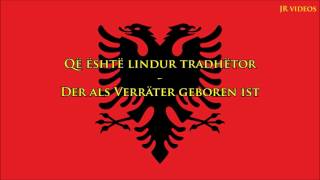 Nationalhymne von Albanien Übersetzung  Anthem of Albania DE [upl. by Ashman]