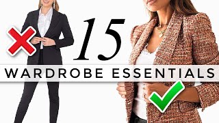 15 Wardrobe Essentials You Actually NEED [upl. by Aicad]