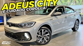 NOVO VOLKSWAGEN VIRTUS HIGHLINE 2023 BARATO QUE HONDA CITY COM ACC É O MELHOR SEDAN DA CATEGORIA [upl. by Aitahs227]