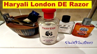 Haryali London DE Razor  ARKO Shaving Soap [upl. by Htez174]