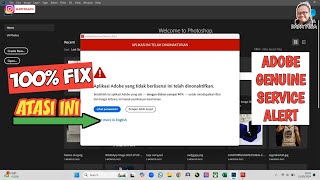 CEPAT 100FIX  Atasi Warning Adobe Genuine Service Alert [upl. by Ramin]