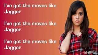 Moves Like Jagger  Megan Nicole Lyrics on screen Maroon 5feat Christina Aguilera [upl. by Osbert]