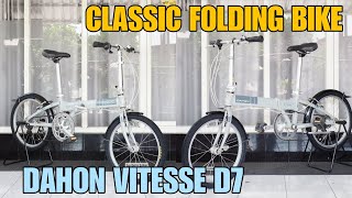 Classic Folding Bike Dahon Vitesse D7 Sepeda Lipat 20quot Spec Ori [upl. by Regor662]