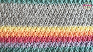 EASY Crochet Blanket  Alpine Stitch Simple repeat and AMAZING texture [upl. by Surtemed]