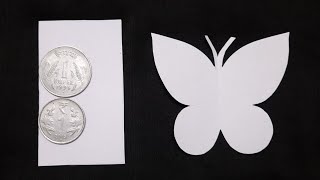 How To Make Butterfly  Easy Paper Butterfly Making Idea  Butterfly Craft [upl. by Eseneg]