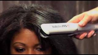 Babyliss Pro TT Steam Flat Iron Tutorial [upl. by Jacy]