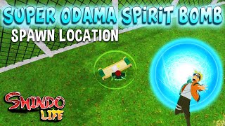 Super Odama Spirit Bomb Spawn Location  Shindo Life [upl. by Adnamra624]