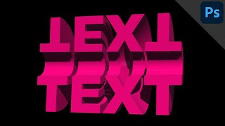 Bended 3D text  PHOTOSHOP TUTORIAL  TEXT EFFECT [upl. by Chaunce]