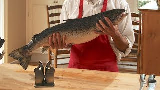 How to Fillet a Salmon at Home  Easy and Fast [upl. by Anilat973]