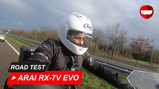 Arai RX7V Evo  Review  Roadtest  Champion Helmets [upl. by Alrad]