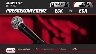 Pressekonferenz Spieltag 18 EC Kassel Huskies vs EC Bad Nauheim [upl. by Esiole]