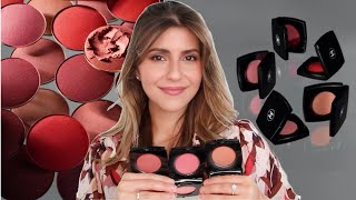 Chanel Joues Contraste Intense Cream to Powder Blushes [upl. by Ariamo979]