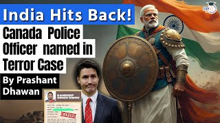 India Hits Back at Canada  Canada Border Police Officer named in Punjab Case by India [upl. by Goodard]