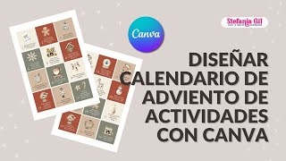 Diseñar Calendario de Adviento de actividades con Canva  Uso Personal y Comercial Vender en Etsy [upl. by Anayi]