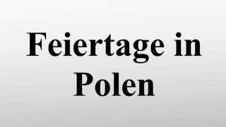 Feiertage in Polen [upl. by Maze]