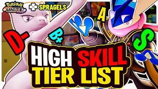 HIGH SKILL Pokemon Unite Tier List [upl. by Shippee822]