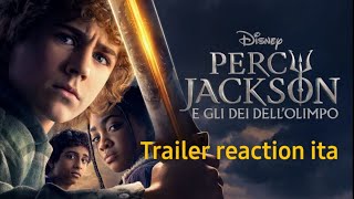 percy jackson e gli dei del olimpo  serie TV stagione 1 Trailer Reaction ITA [upl. by Olrac]