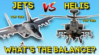 TOP TIER JETS VS TOP TIER HELIS  What’s The Balance  WAR THUNDER [upl. by Attevaj]