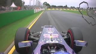 Australia 2013  Sebastian Vettel Pole Lap [upl. by Eada987]