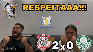 REACT REAÇÕES CORINTHIANS x PALMEIRAS  Casal Rivalidade [upl. by Adore]