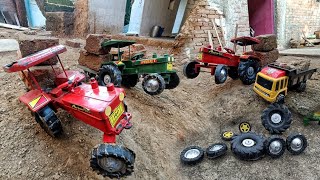 Children Playing 😁 Toy Tractor In Deep side And Loading Trolley Broken 😭 [upl. by Akehs]