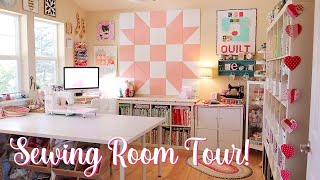 2023 Sewing Room Tour UPDATED [upl. by Aioj159]