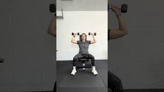 BodE Well Exercise Library Seated Dumbbell Shoulder Press [upl. by Berkie]