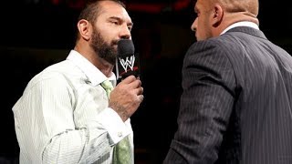 BATISTA QUITS WWE RAW 6214 [upl. by Bowrah]