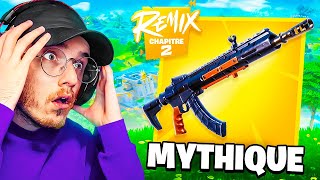 Je DÉCOUVRE la NOUVELLE AR MYTHIQUE sur FORTNITE CHAPITRE 2 REMIX  Et le sniper [upl. by Mur49]