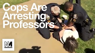 Out Of Control US Cops Arresting Professors At Palestine Protests [upl. by Burnside853]