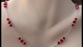 DIY Jewelry Making  How to Make a Simple chain Necklace  Tutorial [upl. by Berliner]