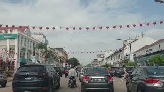 Batu Pahat Main Street Jalan Rogayah Driving View [upl. by Donohue565]