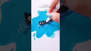 Cute art idea to fill your sketchbook art painting shorts [upl. by Joao]