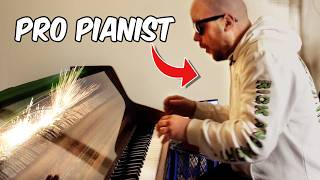 PRO pianist plays Thunderstruck on my literally electric piano [upl. by Pohsib]