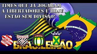 Times brasileiros que chegaram a disputar a libertadores e hoje estão SEM DIVISÃOREPUBLICADO [upl. by Harvison683]