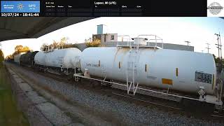 EAST VIEW 10724 Of A CN IDM39731 WB Train Longhaul Manifest Of Mixedfreight Leading With CN Dou [upl. by Torruella734]