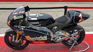 Aprilia Racing RS 250 Max Biaggi 1995  black Aprilia from golden 2stroke times [upl. by Anelhtak]