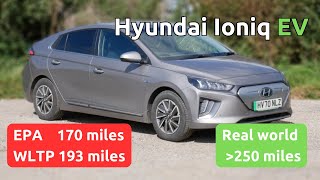 Hyundai Ioniq Electric 38kWh range test in UK summer Wow these are efficient [upl. by Nola]