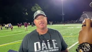 Thomas Dale football coach Kevin Tucker after 2716 win over LC Bird [upl. by Benedikt]