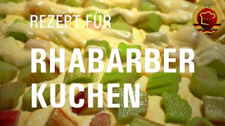 Rezept für schnellen Rhabarberkuchen den jeder backen kann mit diesem leckeren DDR Rezept [upl. by Jew528]